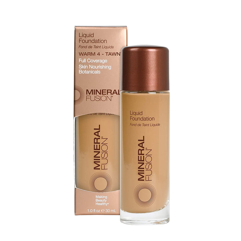 Mineral Fusion Liquid Foundation, Warm 4, 1 Fl Ounce Mineral Fusion Store