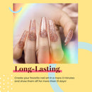 Beetles Jelly Gilitter Gel Nail Polish Set- 6pcs Colors Summer Rainbow Crystal Glitter Gel Polish See Through Nail Trend 2020 Soak Off Nail Polish Gel Manicure Kit Nail Art Design DIY Home beetles Gel Polish