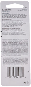 REVLON ColorStay Skinny Liquid Eyeliner, Waterproof, Smudgeproof, Longwearing Eye Makeup with Ultra-Fine Tip, Black Out (301) REVLON