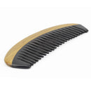 Onedor Extra Length Handmade 100% Natural Green Sandalwood With Buffalo Horn Wide Tooth Hair Combs - Anti-Static Sandalwood Scent Natural Hair Detangler Wooden Comb (Buffalo Horn Oval Wide Tooth) Onedor