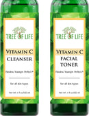 Vitamin C Facial Cleanser and Toner Combo 2-Pack - Cleanse and Tone Your Skin for Soothing Skincare Results Flawless. Younger. Perfect. Store