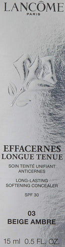 Lancome Effacernes Longue Tenue Softening Concealer SPF 30, No. 03 Beige Amber, 0.5 Ounce LANCOME PARIS