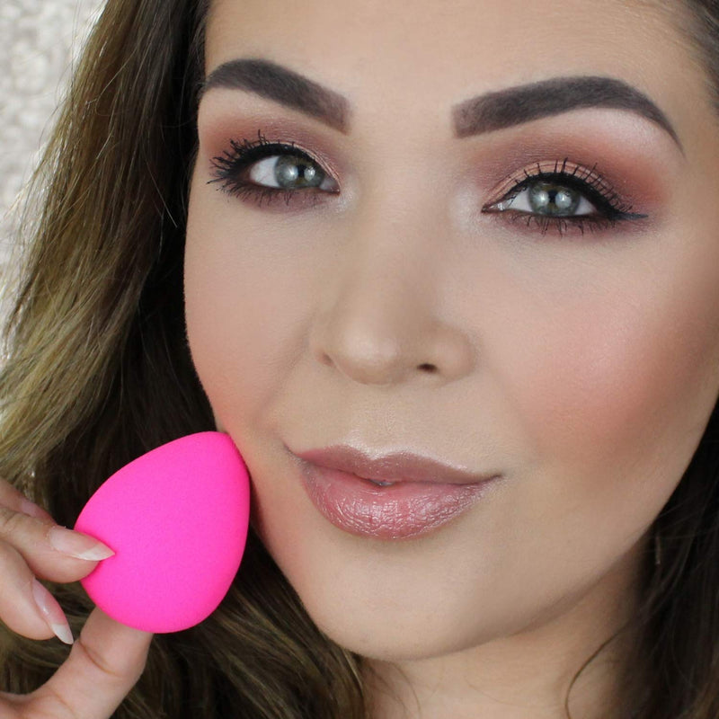Beauty Junkees Makeup Sponge Blender - Pink Egg Foundation Makeup Blender Sponge, Liquid Cream Powder Contour Blending Sponges, Make Up Applicator, Cosmetic Blenders, Wet Dry Beauty Sponge, Latex Free Beauty Junkees