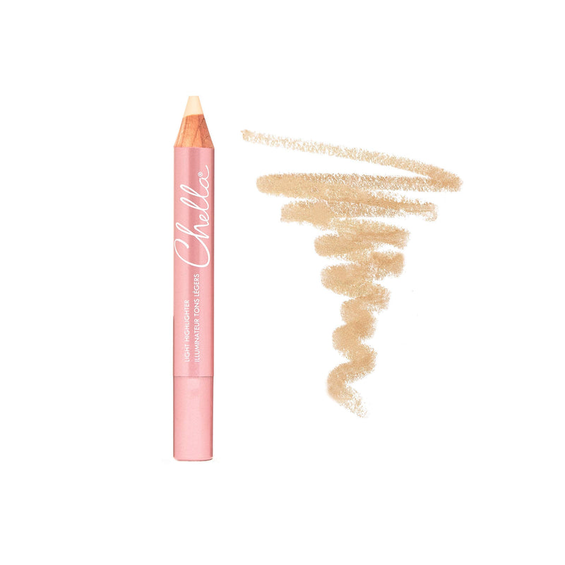 Chella Highlighter Pencil, Light - Vegan, Cruelty Free, Paraben Free, Gluten Free - Use as a Highlighter, Concealer and Under Eye Liner Chella