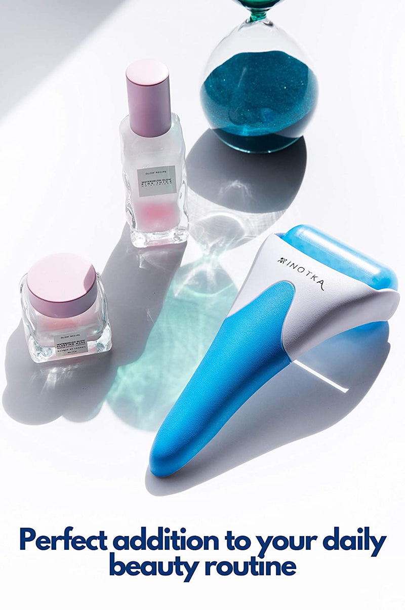 Ice Roller for Face and Eye Puffiness Relief, Cold Roller for Migraine Relief, Facial Ice Roller for Face and Body, Lymphatic Drainage Tool INOTKA Store