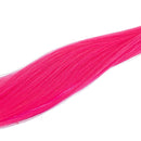 SWACC 12 Pcs Straight One Color Party Highlights Clip on in Hair Extensions Colored Hair Streak Synthetic Hairpieces (Neon Pink) SWACC