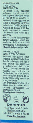 Darphin Dark Circles Relief and De-Puffing Eye Serum, 0.5 Ounce Darphin