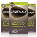 Just For Men Control GX Grey Reducing Shampoo, Gradual Hair Color for Stronger and Healthier Hair, 4 Fl Oz - Pack of 3 (Packaging May Vary) Just for Men