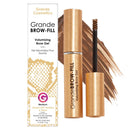 Grande Cosmetics GrandeBROW-FILL Volumizing Brow Gel, Tinted or Clear Eyebrow Mascara, Soft Flexible Hold, Water Resistant Infinity Warehouse