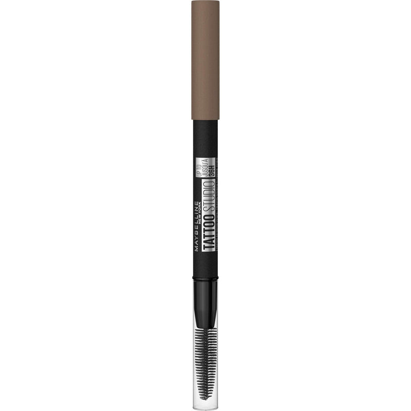 Maybelline TattooStudio Waterproof Eyebrow Pencil, Sharpenable, Longwear, Long Lasting Eyebrow Pencil, Defined Brows, Pigment Brow Pencil, Up to 36HR, Spoolie Eyebrow Brush, Blonde, 0.026 oz. Maybelline New York