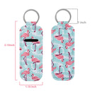 Beautyflier Clip-on Sleeve Chapstick Pouch Keychain Lipstick Holder Elastic Lip Balm Holder Travel Accessories (Style G(5PCS)) Beautyflier
