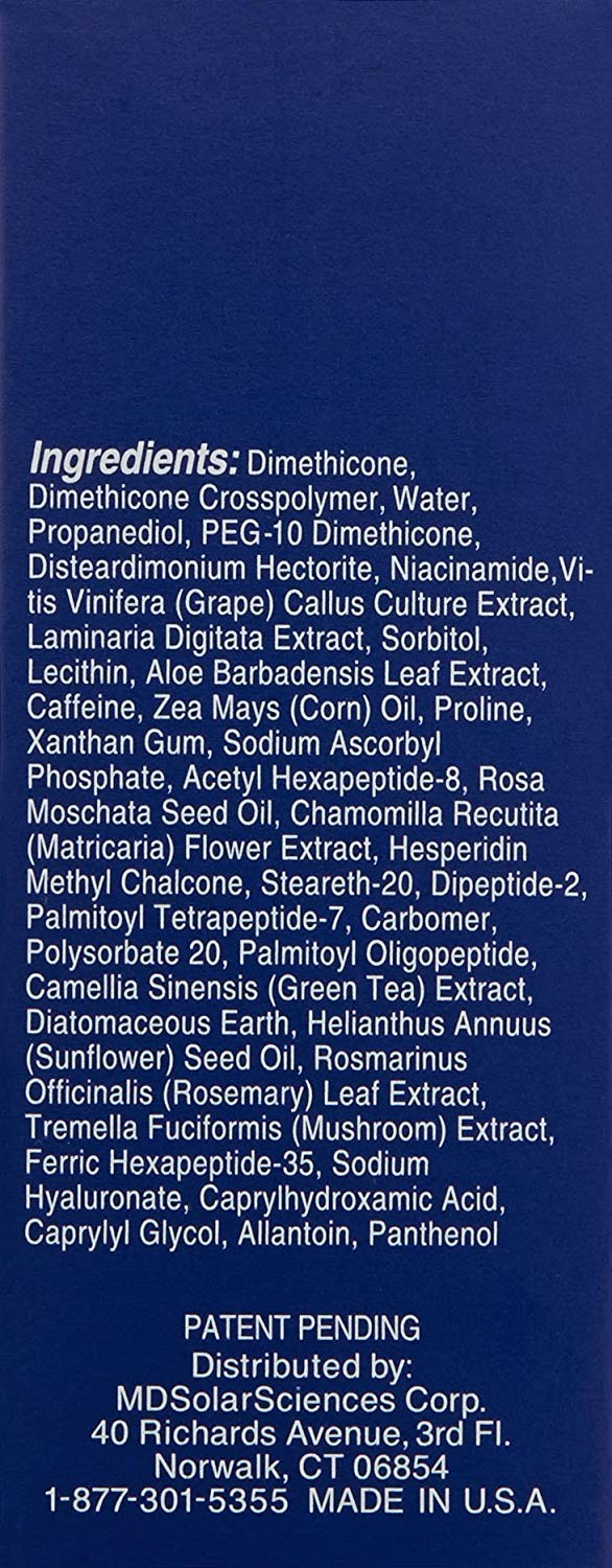 MDSolarSciences Daily Eye Repair Emulsion Collagen Peptides + Antioxidants Help Repair Soothe and Restore Skin's Firmness Elasticity, 0.5 Fl Oz MDSolarSciences