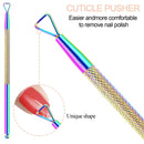 EAONE Cuticle Nipper and Pusher Set Nail Nippers Stainless Steel Cuticle Trimmer Cutter Dead Skin Remover for Women Girls Toenails and Fingernails Care, 6 Pieces, Colorful EAONE