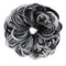 Messy Bun Hair Piece for Women Thick Updo Scrunchies Hair Extension Ponytail Hair Accessories Natural Black Mix Silver Grey OMGREAT