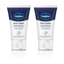 Vaseline Deep Moisture Foot Cream For Dry Cracked Feet & Heel, Non-Greasy Cracked Heel Cream, 1.94 OZ (Pack of 2) Vaseline