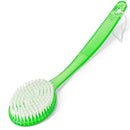 DecorRack Bath Brush with Bristles, Long Handle for Exfoliating Back, Body, and Feet, Bath and Shower Scrubber, Green (1 pack) DecorRack