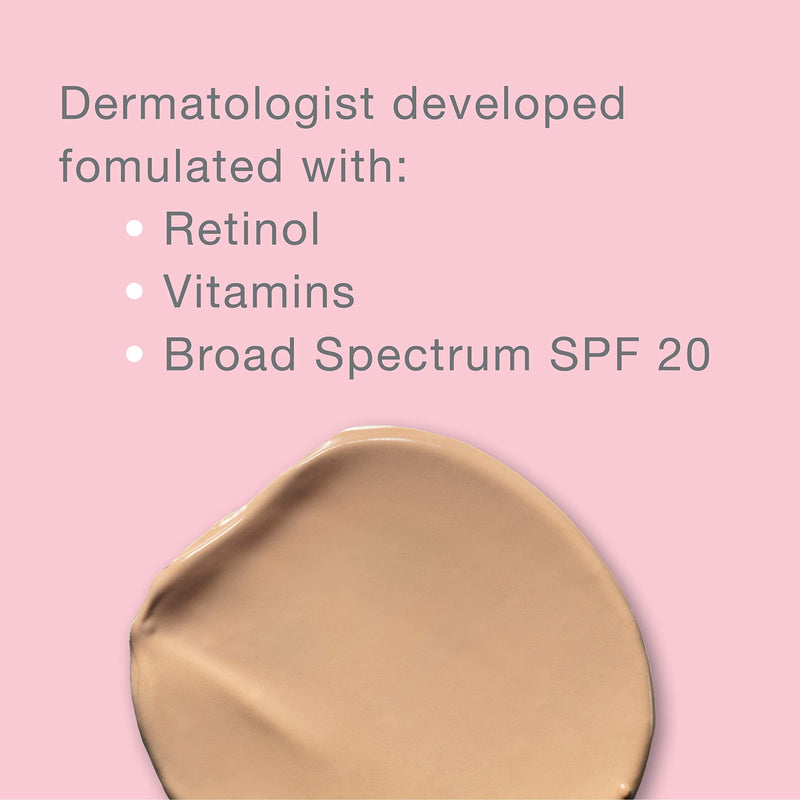 Neutrogena Healthy Skin Enhancer Sheer Face Tint with Retinol & Broad Spectrum SPF 20 Sunscreen for Younger Looking Skin, 3-in-1 Daily Enhancer, Non-Comedogenic, Tan to Medium 50, 1 fl. oz Neutrogena