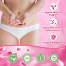 Vaginal Probiotics for Vaginal Moisturizer, pH, Odor, Flora, Hormones, Comfort, Mood & Relaxation, 30-in-1 Vaginal Moisture Plus with Slippery Elm Bark, Hyaluronic Acid, Fenugreek for Women - 120 Caps Infinity Warehouse