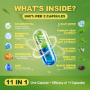 Chlorophyll Body Deodorizing Supplement with Probiotic & Prebiotic, Magnesium, Zinc, L-Glutamine Deodorant Supplements for Women & Men, 120 Count Infinity Warehouse