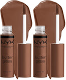 NYX PROFESSIONAL MAKEUP Butter Gloss, Non-Sticky Lip Gloss - Devil's Food Cake (Deep Plum) Infinity Warehouse