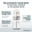Seranova - Micro Infusion for Skin Care – with Collagen Peptides & Hyaluronic Acid, Face Serum and Stamp 0.05mm - 3 Month Supply Infinity Warehouse
