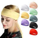 Headbands for Women, Boho Style Yoga Elastic Wide Hair Band 8 Pack (Style-1 (8-Pack)) ZUOSIVNAT