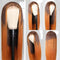 Beauty Forever LT4/30 Ombre Colored Silk Base Fake Scalp Wigs Human Hair Straight Closure Wigs for Women ,Brazilian Remy Hair Wig 150% Density 100% Virgin Human Hair Wig Middle Part 18 Inch Beauty Forever Store