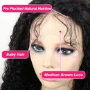 Eliana Lace Front Wigs for Women Human Hair Lace Curly Wigs 28inch With Baby Hair Pre Plucked and Bleached Knots 150% Density Natural Hairline Brazilian Virgin Hair ELIANA Store