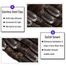 Hairro Clip in Hair Extensions 100% Human Hair Thin