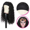 Beauty Forever Headband Human Hair Wig Water Wave Glueless Human Hair Wigs With Pre-attached Scarf Non Lace Front Wigs for women Natural Color 200% Density 14 Inch Beauty Forever Store