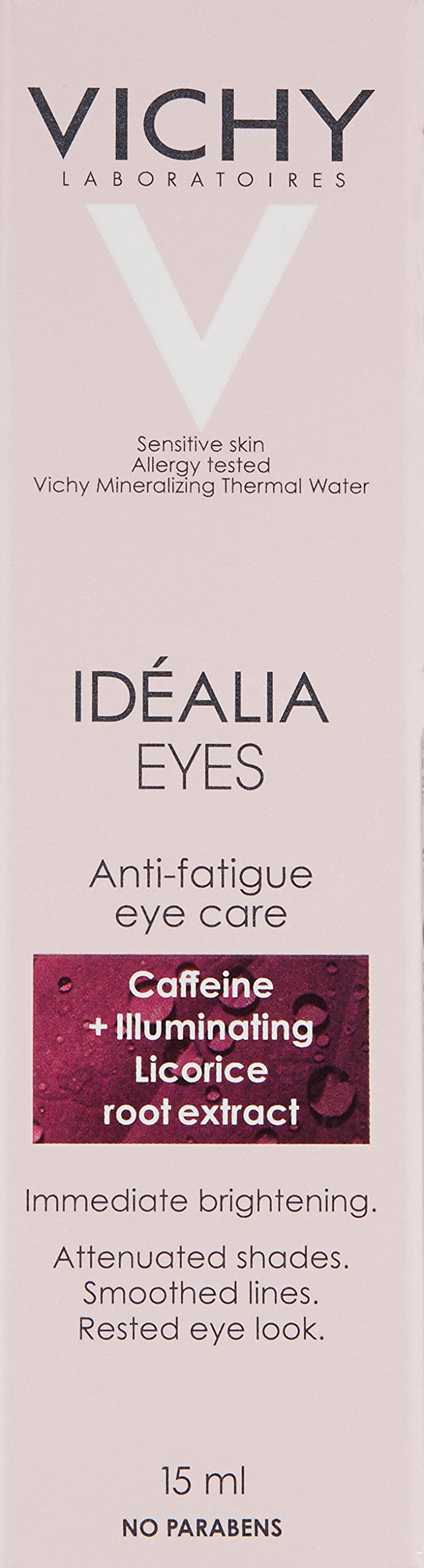 Vichy Idéalia Eye Cream with Caffeine & Vitamin C, Anti-Aging Eye Cream for Dark Circles & Fine Lines to Brighten & Smoothe, 0.5 Fl Oz Vichy