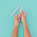 Best Crystal Glass Nail File – Perfect for Women & Girls - Long Lasting Double Sided Tempered Glass – Professional Salon Manicure/Pedicure Filing Tool for Natural Nails - with Case - Pastel lilac 2mm Malva Belle