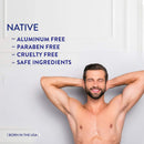 Native Deodorant | Natural Deodorant for Women and Men, Aluminum Free with Baking Soda, Probiotics, Coconut Oil and Shea Butter | Pear & Linden Blossom, Key Lime & Sugar, Sandalwood & Fig - Variety Pack of 3 Native