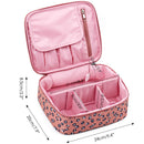 Travel Makeup Bag Large Cosmetic Bag Makeup Case Organizer for Women and Girls (Leopard) Narwey