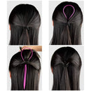 Topsy Tail Hair Tools,TsMADDTs 4 Pcs Hair Braiding Tool Topsy Tail Loop French Braid Loop Tool Topsy Tail Kit with 10pcs Hair Ties, 2 Colors TsMADDTs
