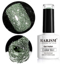 Glitter Gel Nail Polish, Gold Diamond Gelpolish Spark Shiny Nail Art Soak Off U V L E D Lacquer Gel Nail Starter Manicure Salon DIY at Home RAR82 Infinity Warehouse
