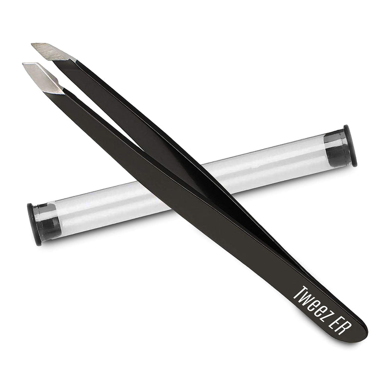 Tweezers for Women, Professional tweezers precision Stainless Steel with Slanted Tip, Ideal Tweezers for ingrown hair, Eyebrow Tweezers & Precision Tweezers for Your Daily Beauty Routine Tweez ER Surgically Engineered