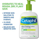 CETAPHIL Intensive Healing Lotion with Ceramides 16 oz For Dry, Rough, Flaky Sensitive Skin 24-Hour Hydration Fragrance, Paraben & Gluten Free Cetaphil
