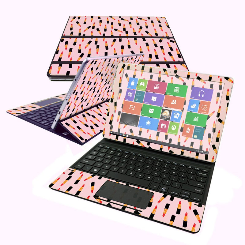 MightySkins Skin Compatible with Samsung Galaxy Book 10.6" - Lipstick Pattern | Protective, Durable, and Unique Vinyl Decal wrap Cover | Easy to Apply, Remove, and Change Styles | Made in The USA MIGHTY SKINS