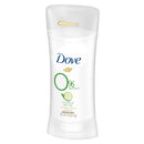 Dove 0% Aluminum Deodorant for Women ¼ Moisturizers Cucumber & Green Tea with 24-Hour Odor Protection, 2.6 Oz, 3 Count Dove