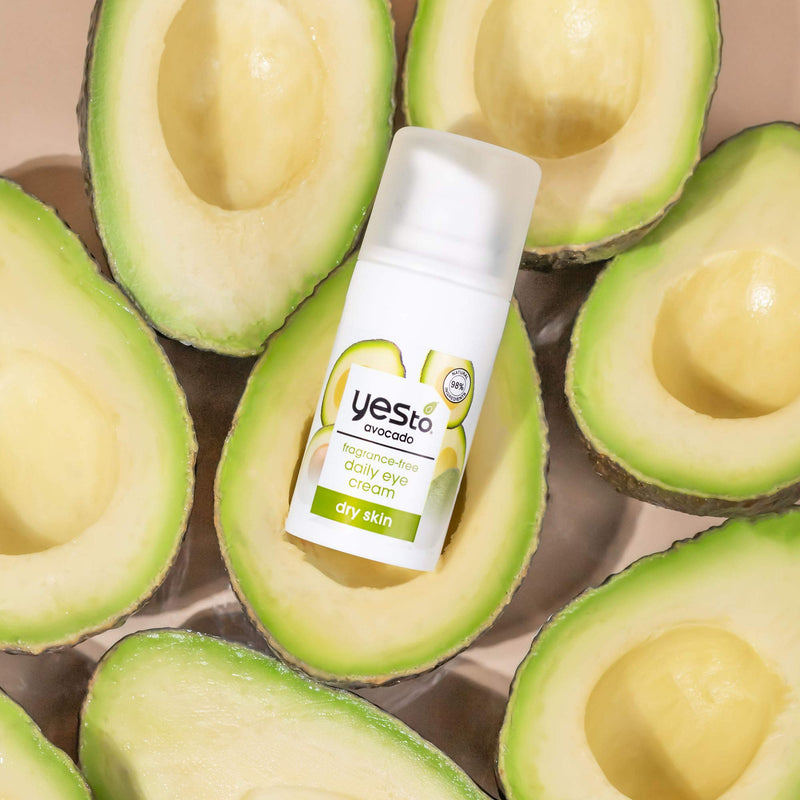 Yes To Avocado Fragrance Free Daily Eye Cream, 0.5 Ounce + Dry Skin + Moisturize and Nourish Skin + Avocado Oil and Hyaluronic Acid + 99% Natural Ingredients (Pack of 6) Yes To