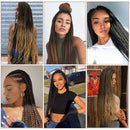 Pre stretched Braiding Hair Extensions For Braiding PreStretched Braiding Hair in 20inch 8Packs Synthetic EZ Braid Hair for Braiding hair Yaki Easy Braids Hair extensions Hair Hot Water Setting Professional Soft Hair(20inch,T1B/27) Royal Collection