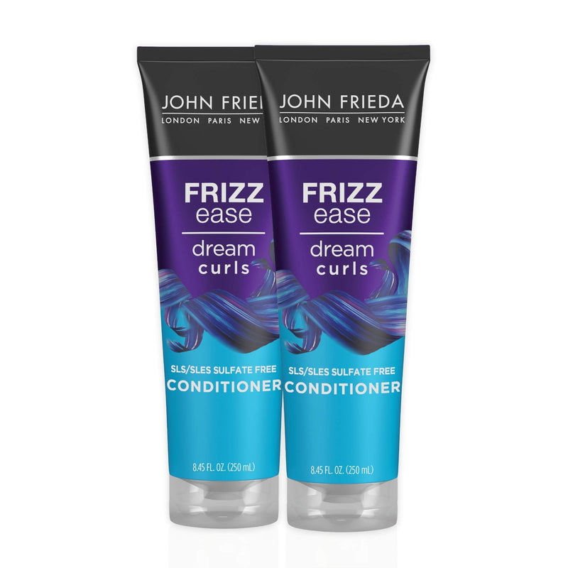 John Frieda Frizz Ease Dream Curls Curly Hair Conditioner, SLS/SLES Sulfate-Free , For Natural Curly Hair, 8.45 Fl Oz (2 Pack) John Frieda