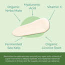 Miracle Sea Kelp Eye Cream Hydrating & Correcting Yerba Mate Caffeine & Hyaluronic Acid for Dark Circles Bags & Puffiness - Daily Anti Aging Moisturizer for Women & Men, Vegan - 1 Oz