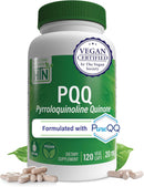 Health Thru Nutrition PQQ 20mg 120 Servings Pyrroloquinoline Quinone as PureQQ | Promotes Mitochondrial Biogenesis | Certified Vegan | Non-GMO Gluten Soy Free Capsules| Clean Label PQQ Supplement Infinity Warehouse