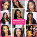 Brazilian Straight Human Hair Bundles 10A Virgin Hair Straight Bundles 100% Unprocessed Remy Straight Hair Weave 3 Bundles (30 30 30 Inch) QIYING Store