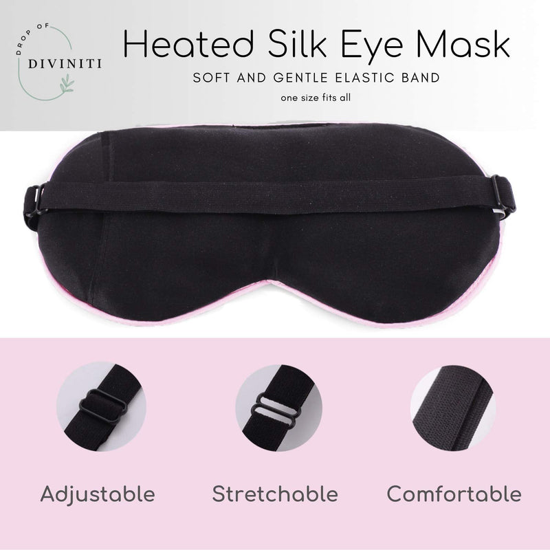 Heated Eye Mask for Dry Eyes - Stye Treatment Dry Eye Mask Warm Compress for Eyes, Relieves Blepharitis, Pink Eye, Eye Compress for Dry Eyes - Dry Eye Therapy Mask - Drop of DiviniTi DROP OF DIVINITI
