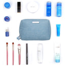 Small Makeup Bag for Purse Travel Makeup Pouch Mini Cosmetic Bag for Women Girls (Small, Sky Blue) Narwey