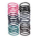 Scunci No-Damage Elastic Stretch Nylon Hairbands in Assorted Colors, 30 Count Scunci