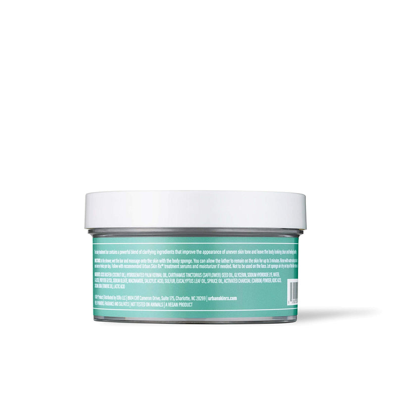 Urban Skin Rx Clear and Even Tone Body Cleansing Bar | Smoothing + Clarifying Cleanser Promotes Even Skin Tone + Improves Appearance of Dark Spots + Blemishes, Use on Back, Shoulders, & Chest | 5 Oz Urban Skin Rx